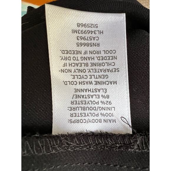 NEW Chelsea 28 Flutter Sleeve Stretch Sheath Little Black Dress Size: 14 - Picture 8 of 10